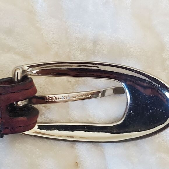 Vintage Women’s Genuine Leather Brown‎ / Silver Tone Size Small main image 4